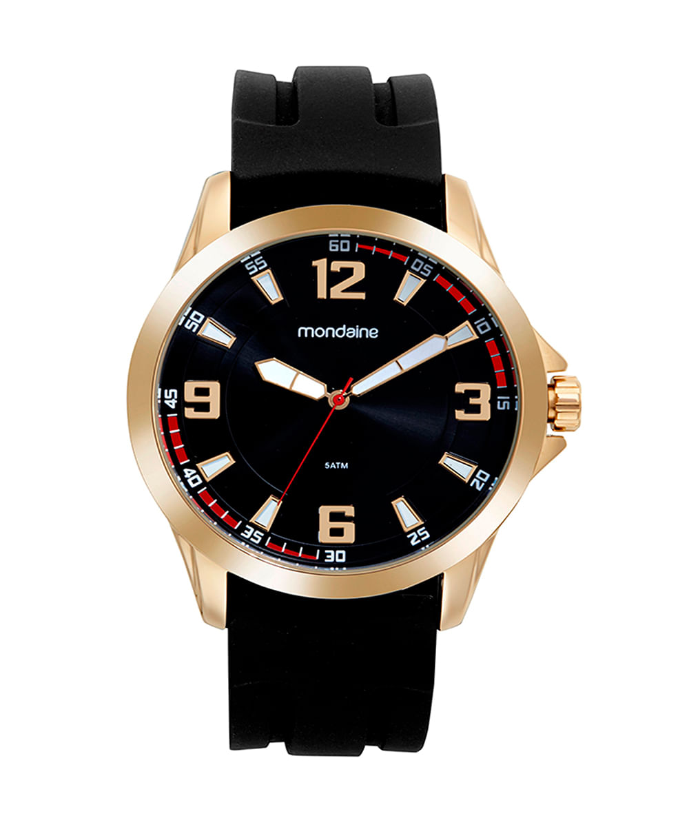 relógio mondaine 99661gpmvdi2ka analógico dourado