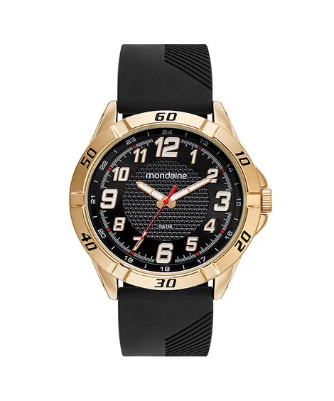 relógio mondaine 32574gpmvdi1ka analógico dourado