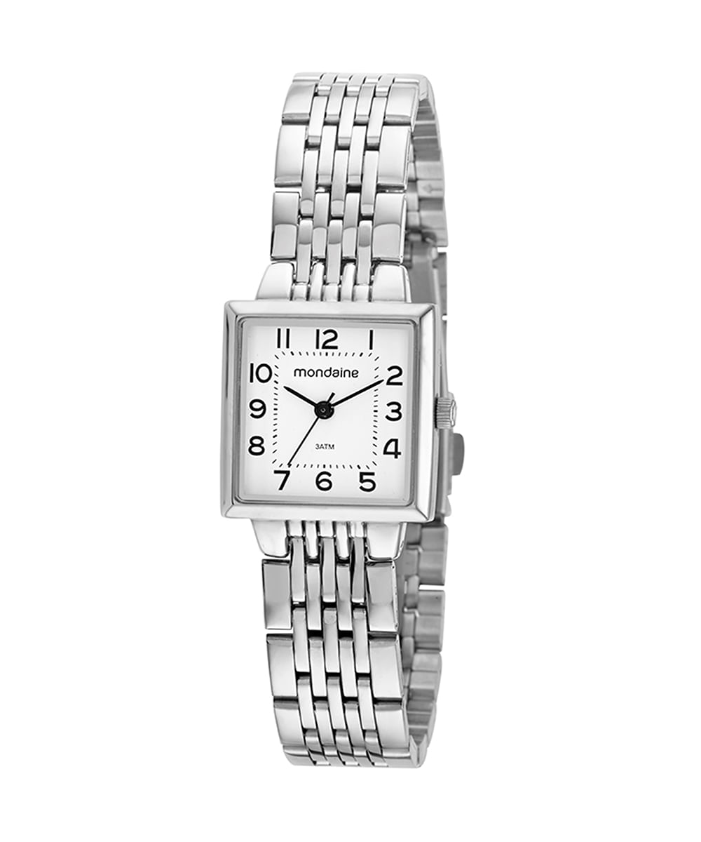 relógio mondaine 32378l0mvne2ks analógico prateado