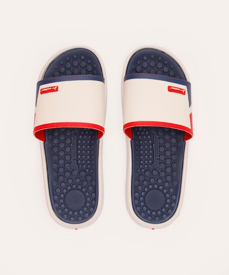 chinelo slim slide rider - branco