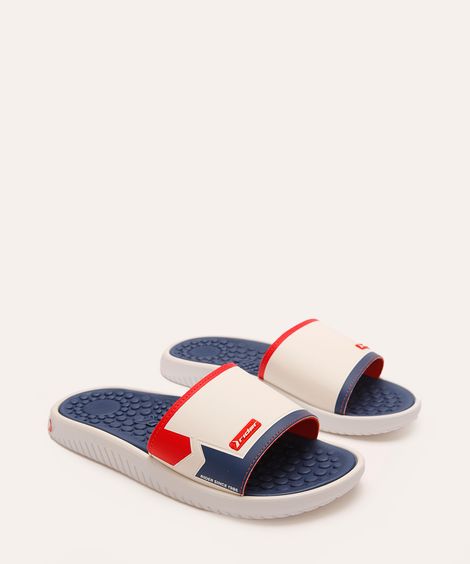 chinelo slim slide rider - branco
