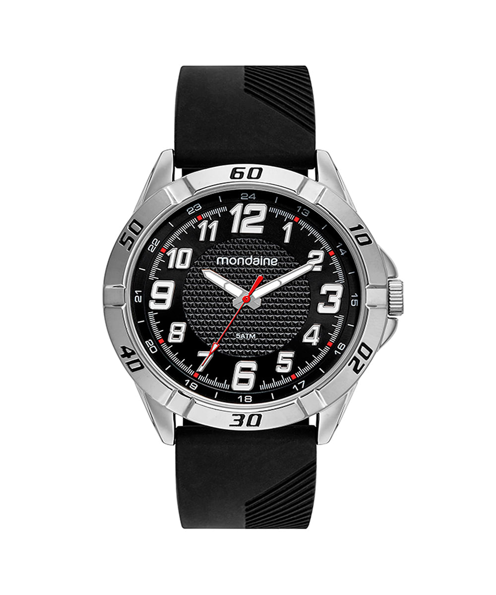 relógio mondaine 32574g0mvni2kk analógico prateado