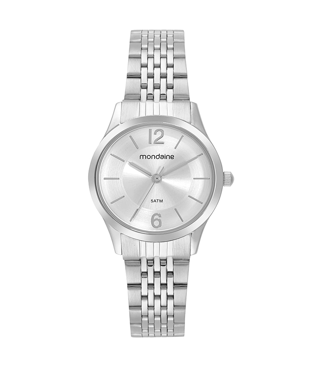 relógio mondaine 32698l0mvne3kk analógico prateado