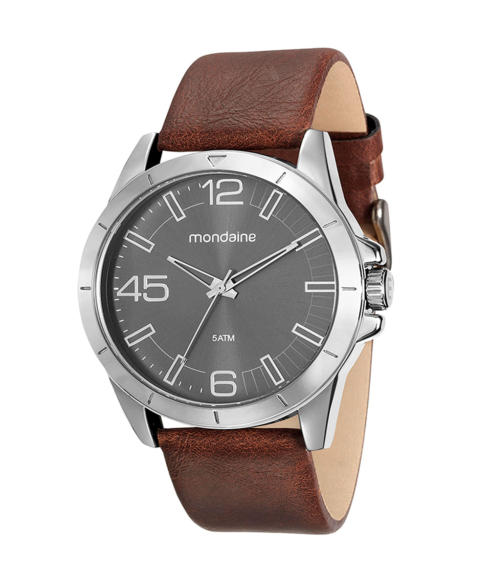 relógio mondaine 76656g0mvnh3kt analógico prateado