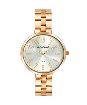 relógio mondaine 32667lpmvde1kk analógico dourado