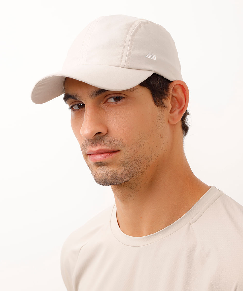 boné básico proteção uv esportivo ace bege