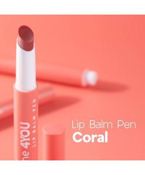 Hidratante Labial Coral - Lip Balm Pen Coral 4you 1,8g