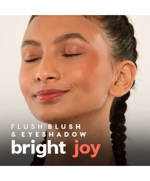 Blush Líquido Laranja - Flush Blush And Eyeshadow Bright Joy 4you 10g