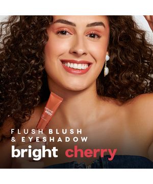 Blush Líquido Coral - Flush Blush And Eyeshadow Bright Cherry 4you 10g