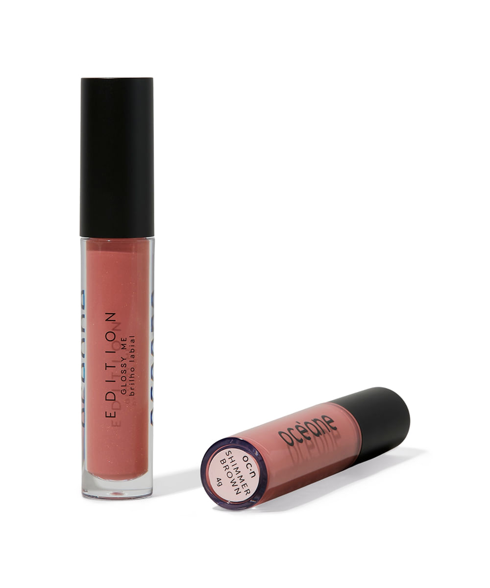 brilho labial glossy me océane shimmer brown