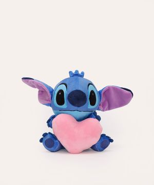 pelúcia stitch coração azul