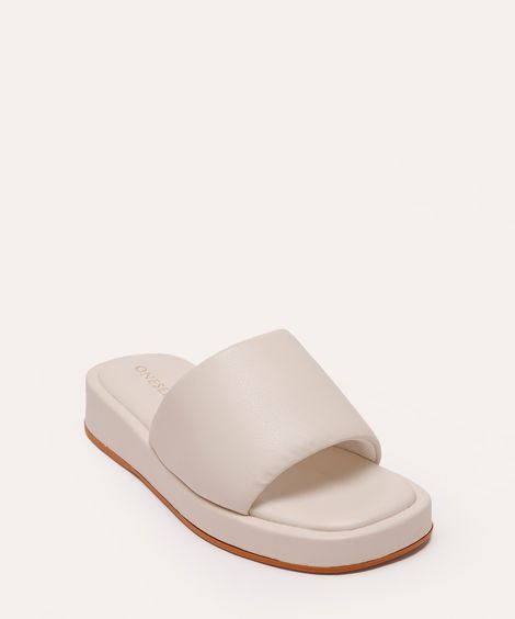 tamanco flatform puff off white