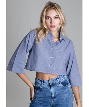 Camisa Cropped Sawary - 276488