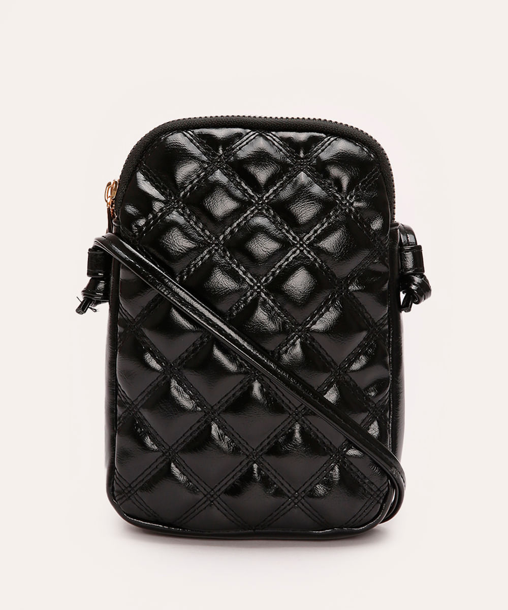 bolsa phonebag matelassê preto