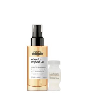 Kit LOreal Professionel Serie Expert Absolut Repair Gold Quinoa 10in1 Óleo 90 e Ampola de Nutrição (2 produtos)