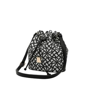 Bolsa Bucket Média Ss23 Monograma Tramado Cfk103 - Preto