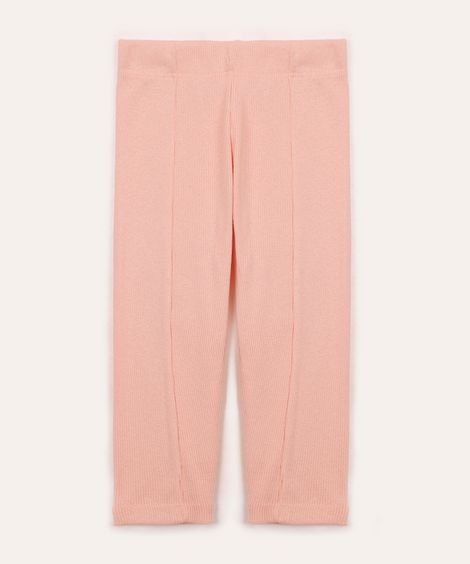 calça de algodão infantil montaria rosa