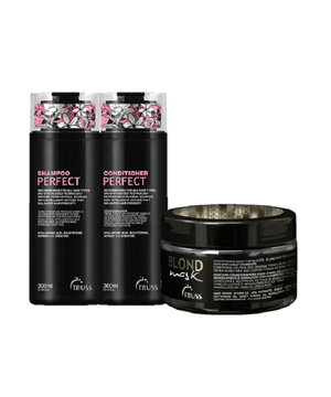 Truss Perfect Kit Shampoo Condicionador 300ml e Mascara Blond 180g