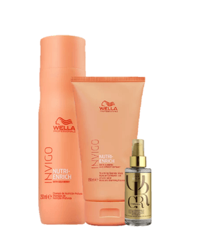 Wella Professionals Invigo NutriEnrich Shampoo 250ml Mascara Express 150ml e Oil Reflections 100ml