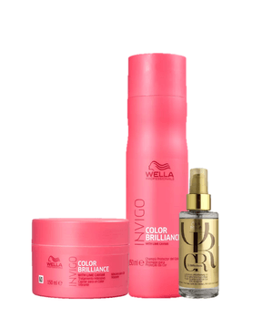 Wella Professionals Invigo Color Brilliance Shampoo 250ml Mascara 150ml e Oil Reflections 100ml