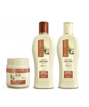 Kit Bio Extratus Óleo de Coco (Shampoo+Condicionador+Banho de Creme 250g)