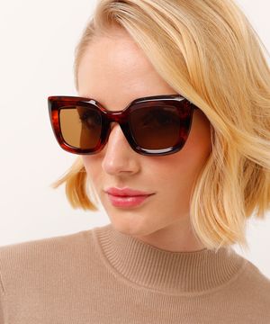 óculos de sol triton quadrado marrom