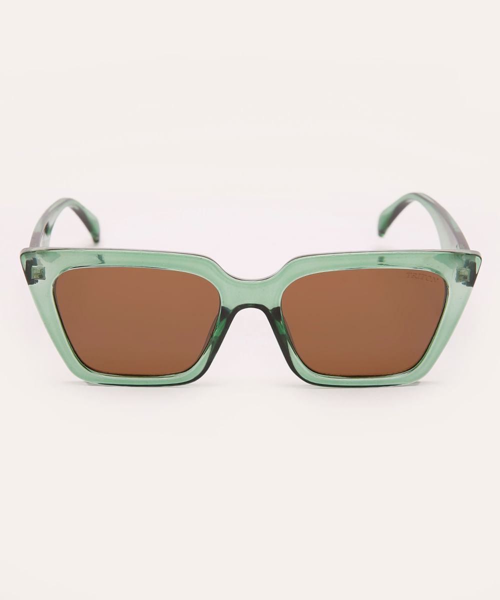 óculos de sol triton quadrado verde