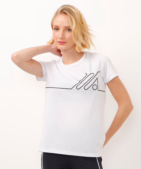 camiseta manga curta cea sports branca
