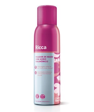 fixador de make ricca com ácido hialurônico 150ml