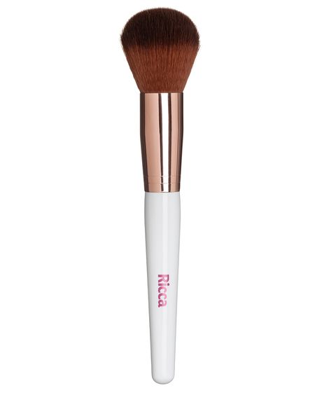 pincel ricca rose gold para pó