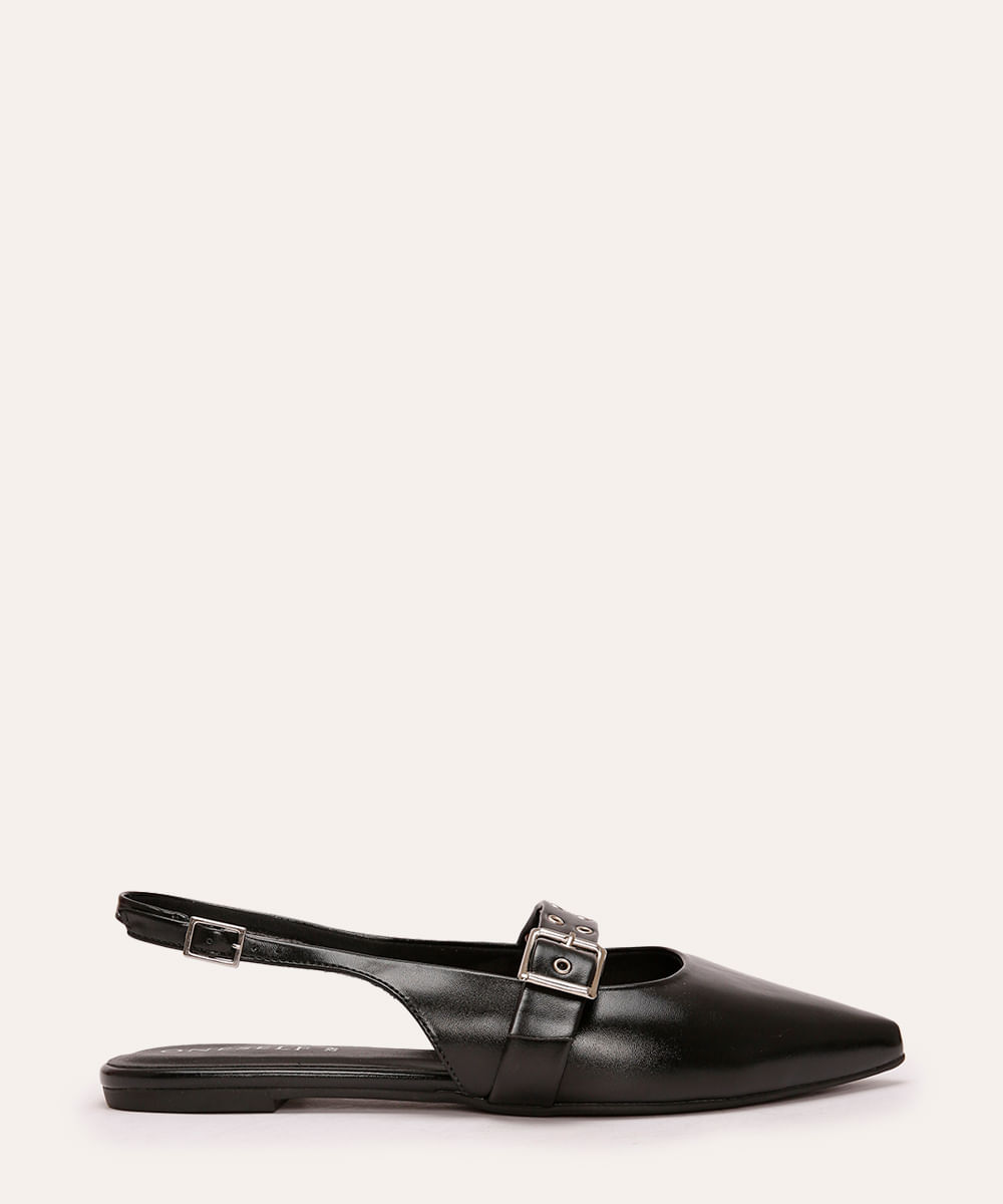 sapatilha bico fino oneself preto