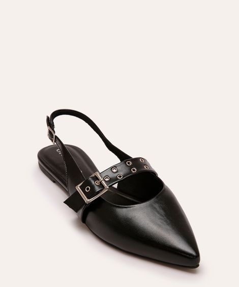 sapatilha bico fino oneself preto