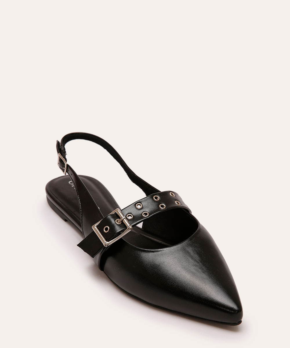 sapatilha bico fino oneself preto
