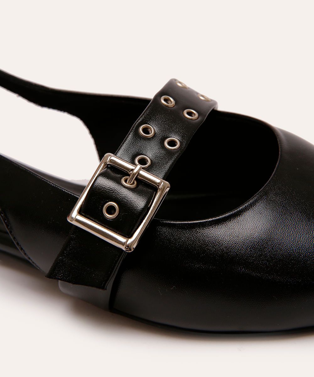sapatilha bico fino oneself preto