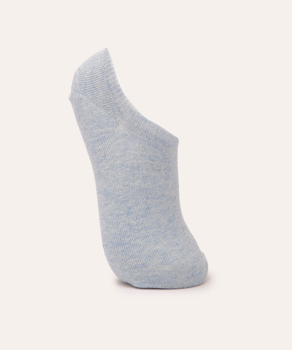 meia soquete de algodão azul