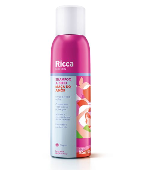 shampoo a seco maça do amor ricca 150ml