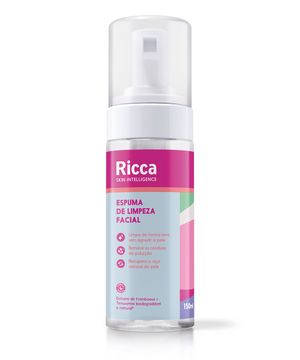 espuma de limpeza facial ricca