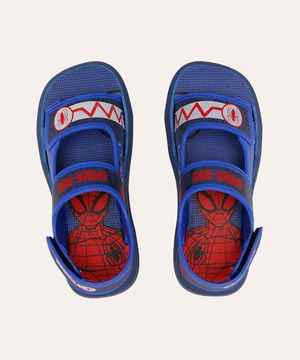 papete homem aranha infantil azul