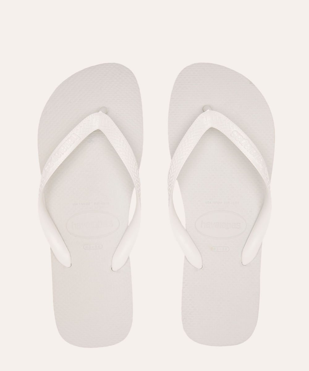 chinelo havaianas top branco