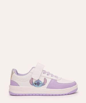 tênis infantil stitch com velcro lilás