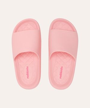 chinelo nuvem infantil molekinha rosa