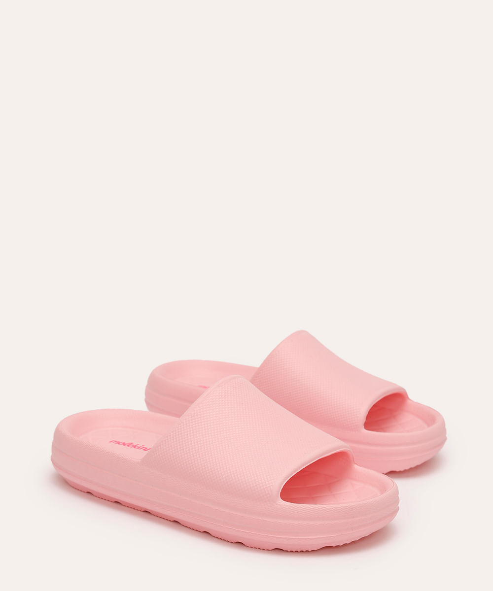 chinelo nuvem infantil molekinha rosa