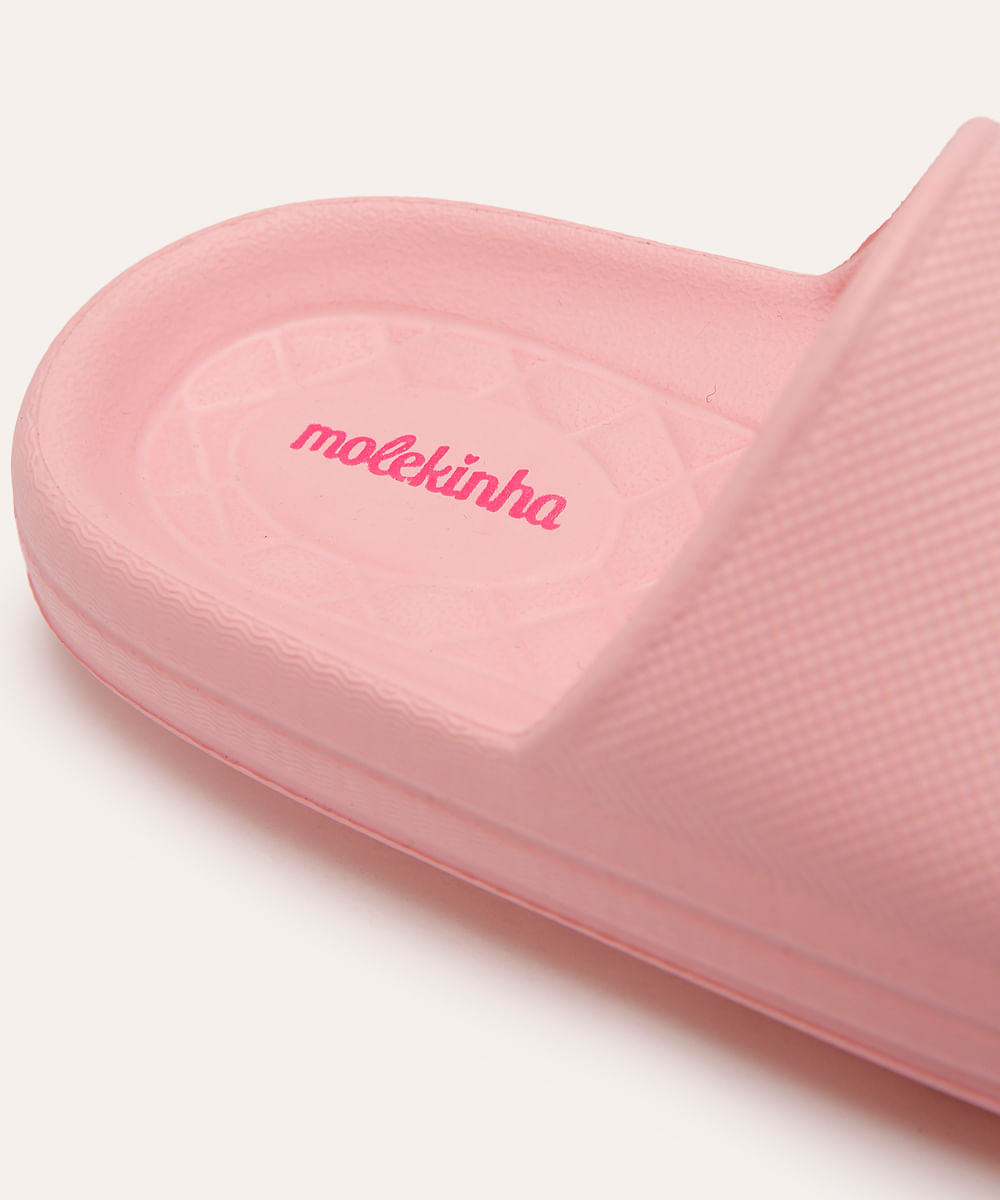 chinelo nuvem infantil molekinha rosa