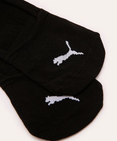 meia masculina puma invisível multicor preto