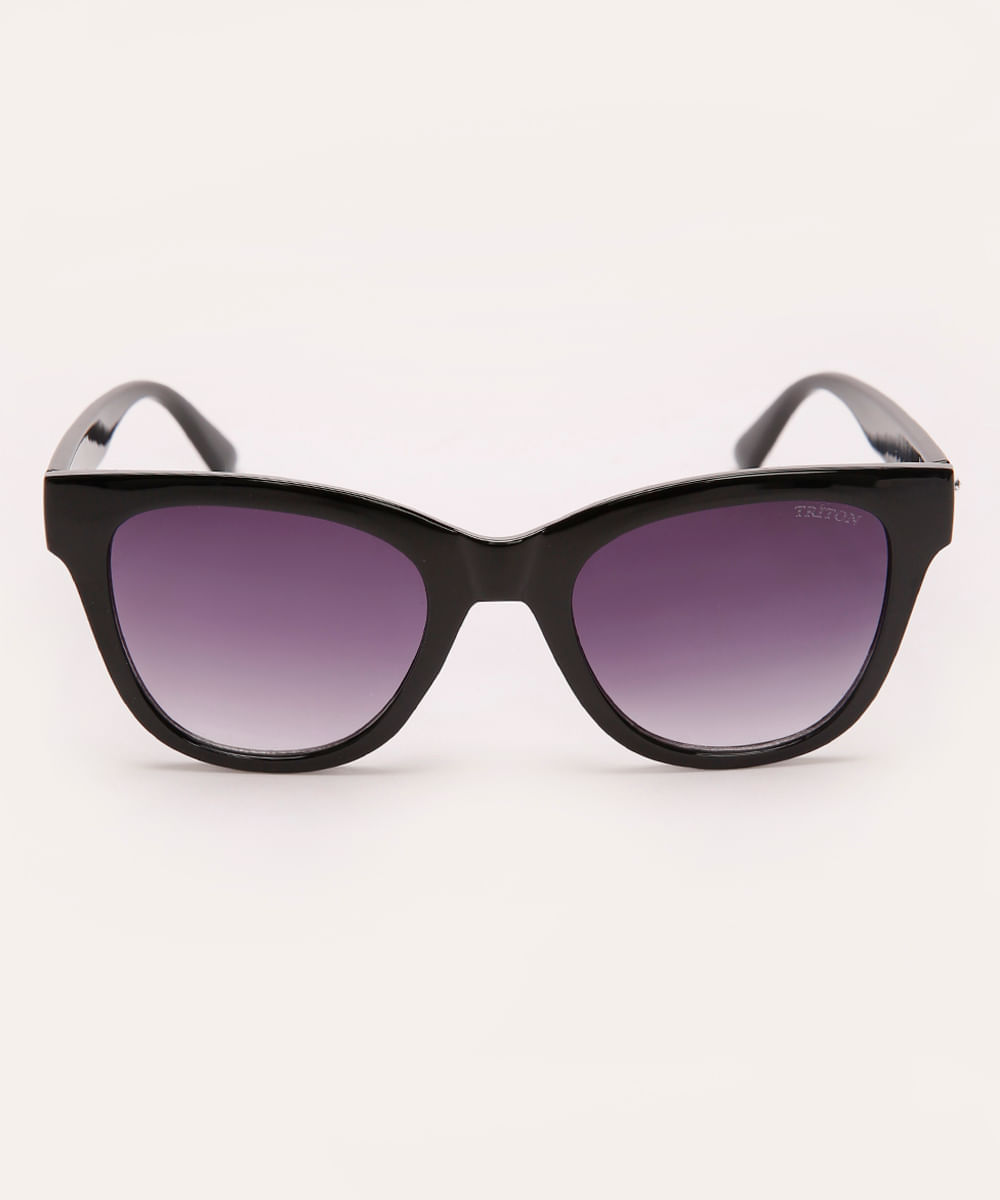óculos de sol oval triton preto