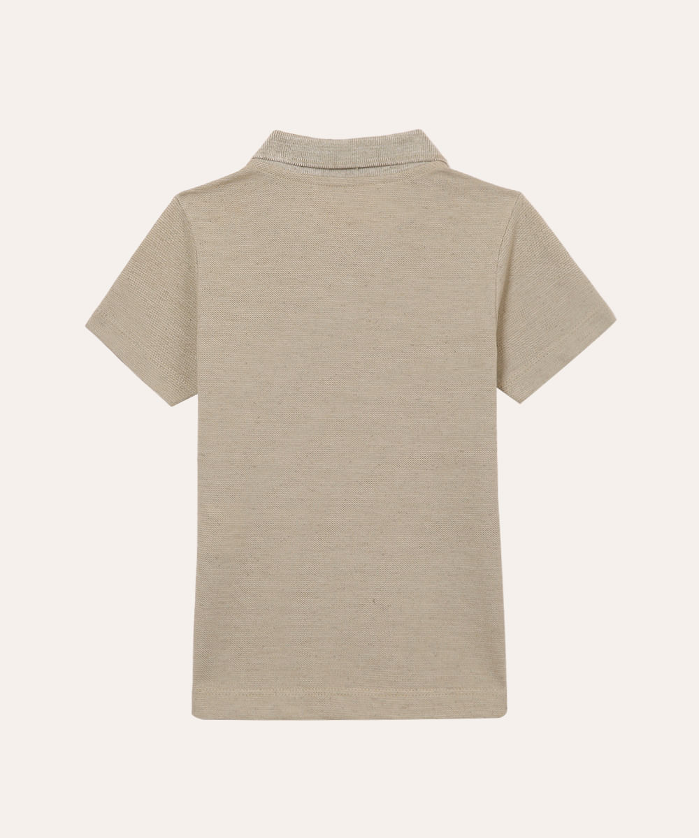 polo de algodão infantil piquet verde