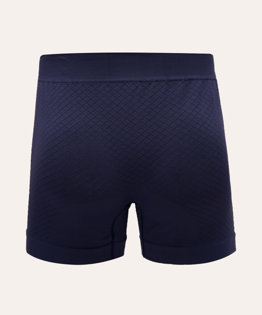 cueca boxer esportiva sem costura azul marinho
