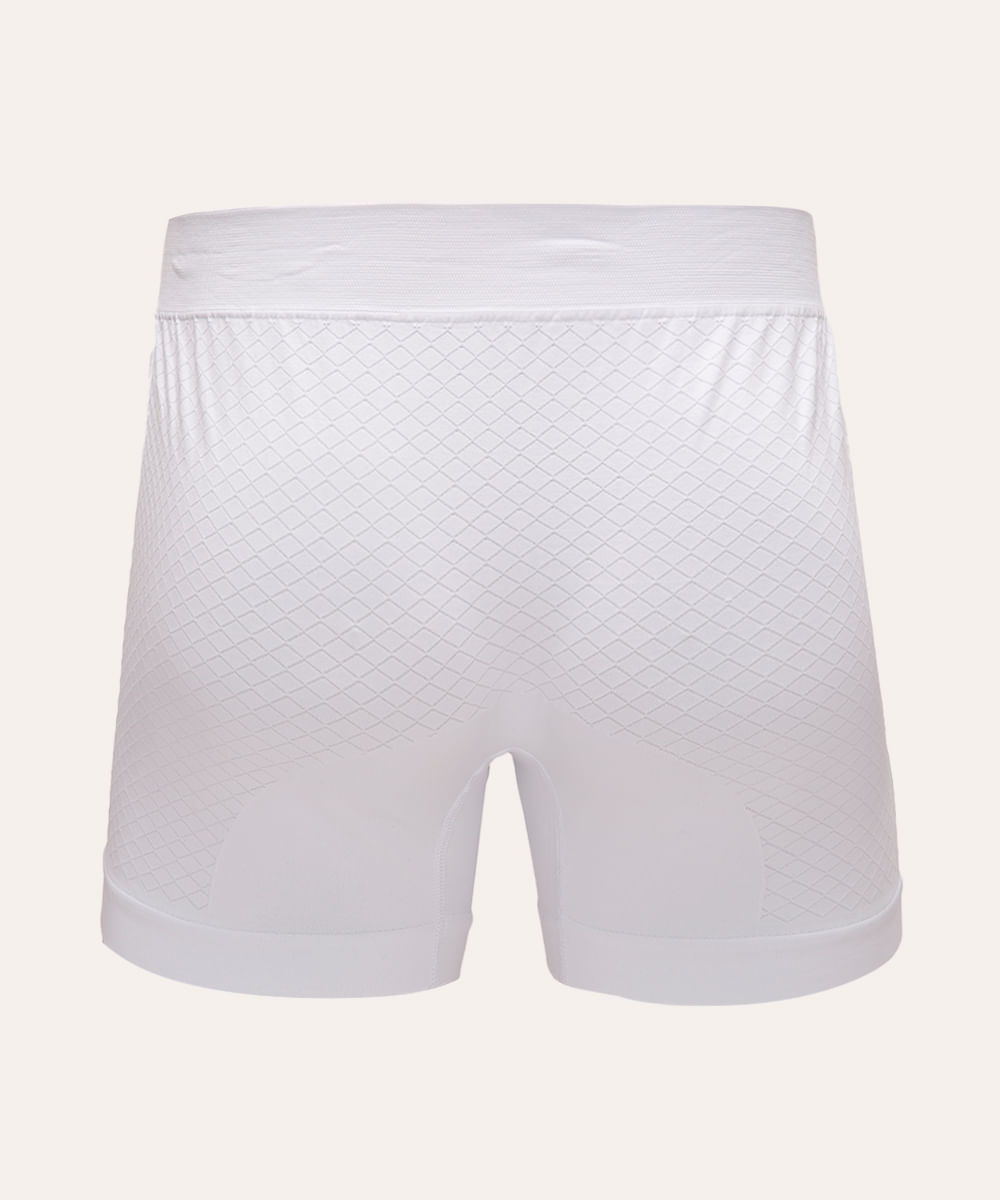 cueca boxer esportiva sem costura branca