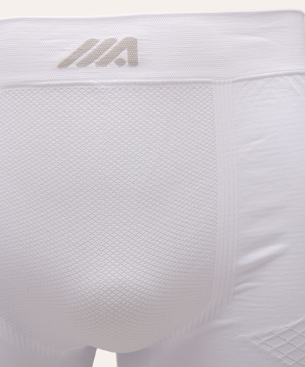 cueca boxer esportiva sem costura branca