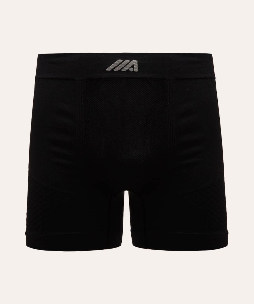 cueca boxer esportiva sem costura preta